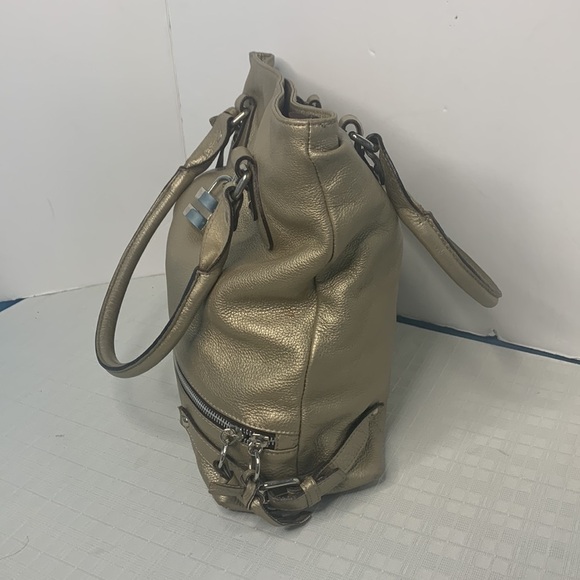 Laura Di Maggio Shiny Soft Geniune Leather Hobo - Picture 2 of 9